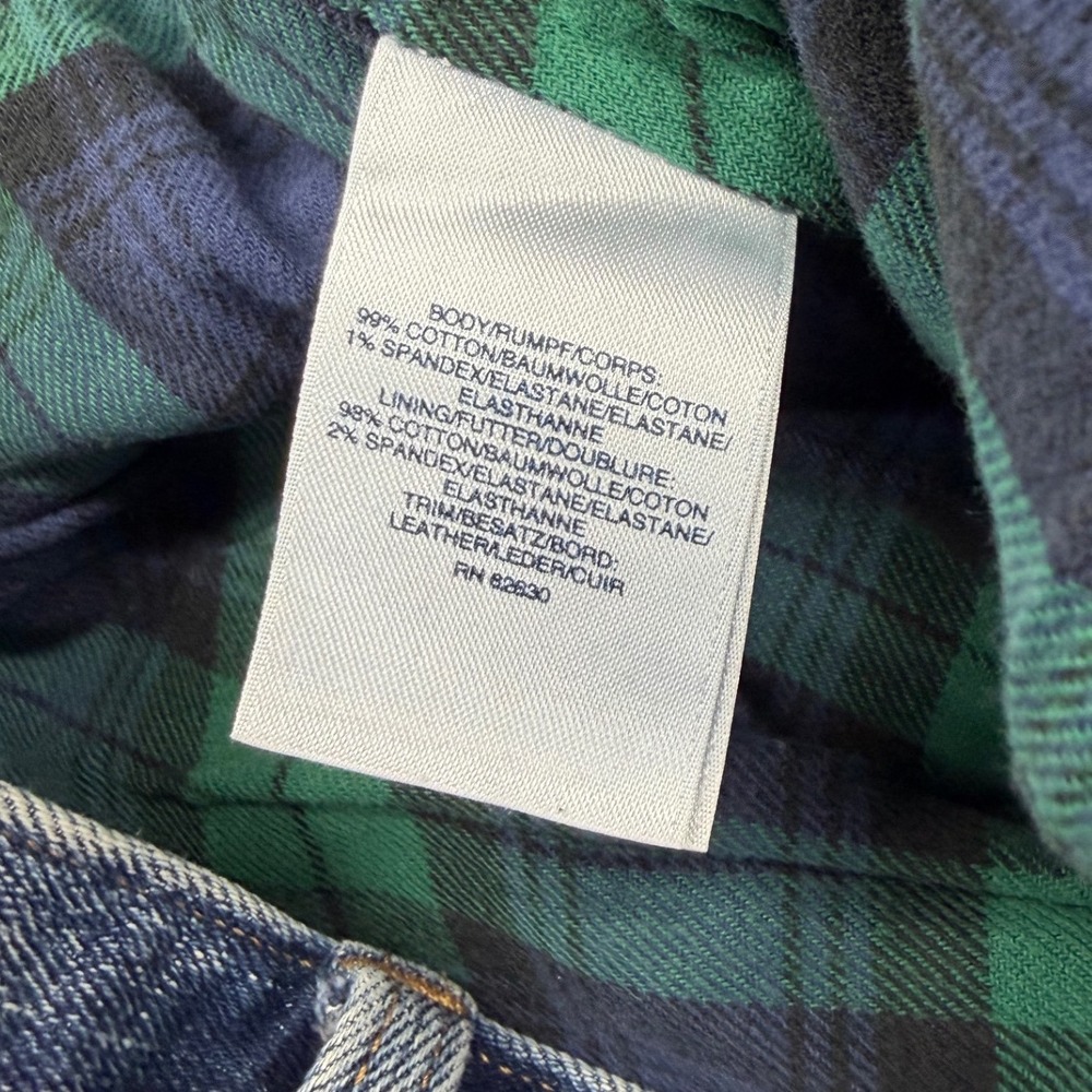 Lands End Square Rigger Flannel Lined Jeans Plaid Traditional Fit Mens 36x31 - Picture 5 of 9